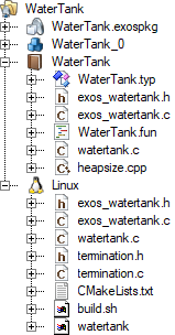 Watertank source sample component